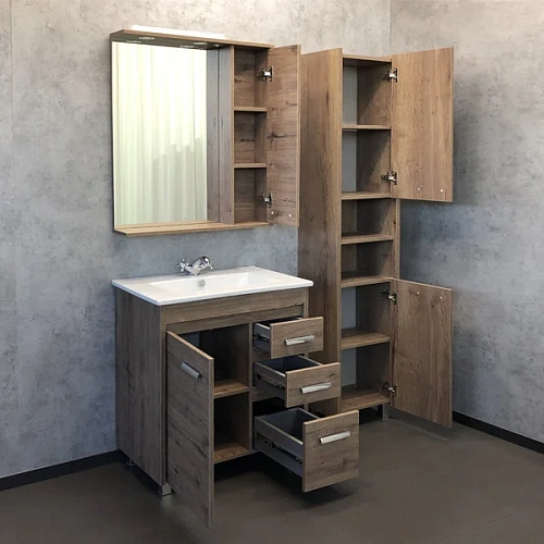 Шкаф-пенал Comforty Марио-40 00-00004160 дуб темный Шкаф-пенал Comforty Марио-40 00-00004160 дуб темный