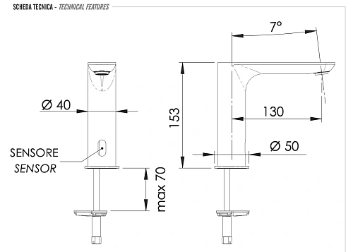 Кран Remer Sensor SE17I сенсорный Кран Remer Sensor SE17I сенсорный