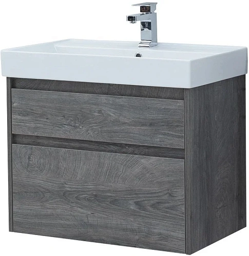 Тумба под раковину Aquanet Nova Lite 75 дуб рошелье (2 ящика) 00242273 Тумба под раковину Aquanet Nova Lite 75 дуб рошелье (2 ящика) 00242273