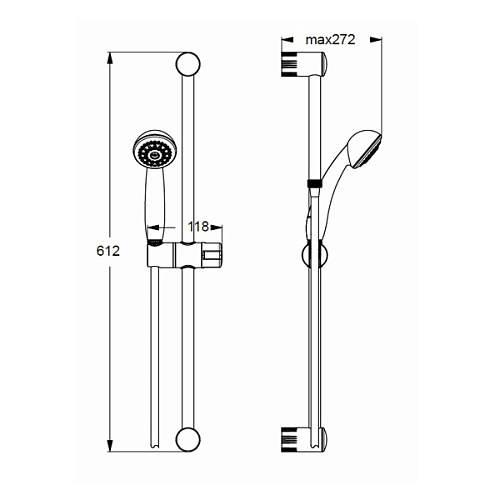 Душевой гарнитур Vidima Seva Jet S1 BA187AA Душевой гарнитур Vidima Seva Jet S1 BA187AA