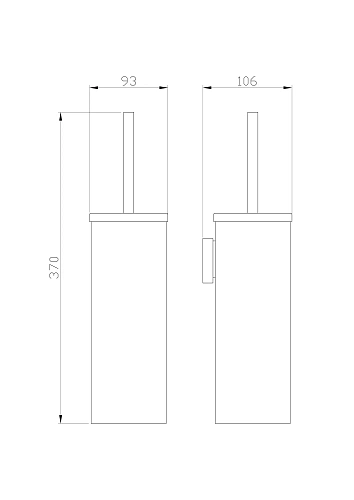 Ершик для унитаза Wonzon & Woghand хром (WW-8119) Ершик для унитаза Wonzon & Woghand хром (WW-8119)