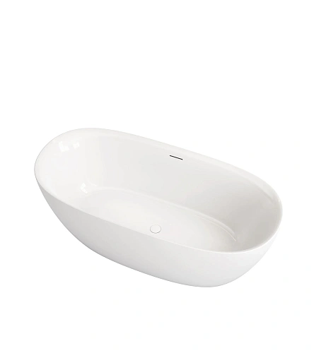 Акриловая ванна Vincea VBT-708-1700 1700x800x585, белая, щелевой перелив, слив белый Акриловая ванна Vincea VBT-708-1700 1700x800x585, белая, щелевой перелив, слив белый