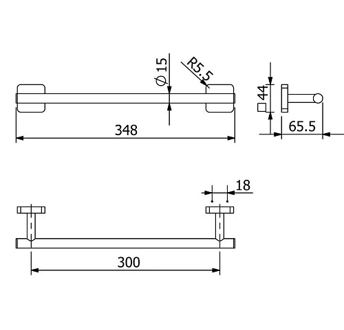 Полотенцедержатель Kludi VELA S 25962N2 оружейная сталь Полотенцедержатель Kludi VELA S 25962N2 оружейная сталь