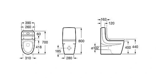 Крышка-сиденье Roca Khroma soft close 801652004 Крышка-сиденье Roca Khroma soft close 801652004
