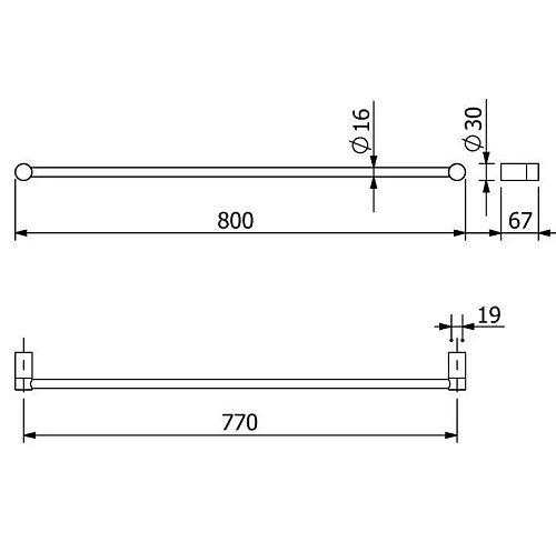 Полотенцедержатель Kludi VELA R 58961N5 брашированный никель Полотенцедержатель Kludi VELA R 58961N5 брашированный никель