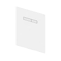 Стеклянная панель TECE TECElux 9650000 с механическим блоком управления, стекло белое, клавиши белые Стеклянная панель TECE TECElux 9650000 с механическим блоком управления, стекло белое, клавиши белые