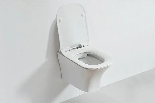 Унитаз подвесной Orange C02-100w безободковый, сиденье с микролифтом Унитаз подвесной Orange C02-100w безободковый, сиденье с микролифтом