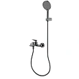 Смеситель для ванны AQUAme Como AQM6512GM с душевым набором, 3 режима, Gun metal Смеситель для ванны AQUAme Como AQM6512GM с душевым набором, 3 режима, Gun metal