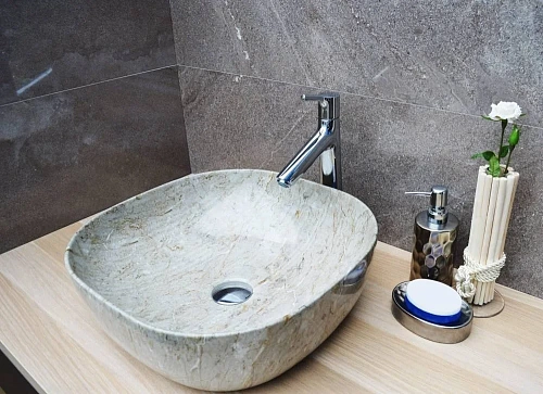 Раковина CeramaLux Серия MNC 545 накладная, под камень Раковина CeramaLux Серия MNC 545 накладная, под камень