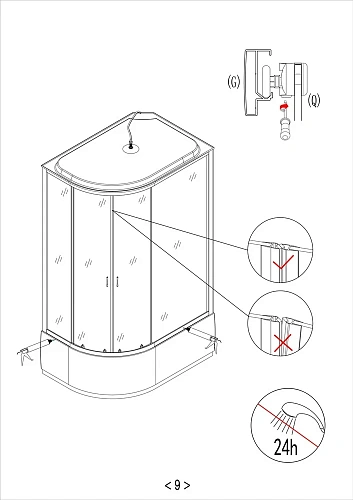 Душевая кабина Taliente 120x80x215см левая, тонированное стекло TA-12080G(L) Душевая кабина Taliente 120x80x215см левая, тонированное стекло TA-12080G(L)