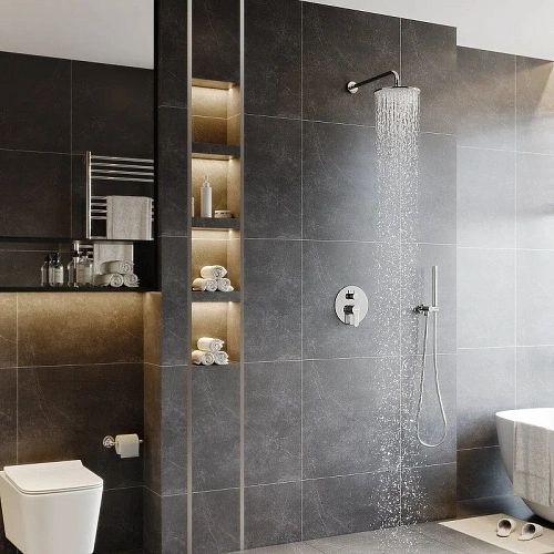 Душевая система BERGES NARDIS 2R, хром встраиваемая 071003 Душевая система BERGES NARDIS 2R, хром встраиваемая 071003