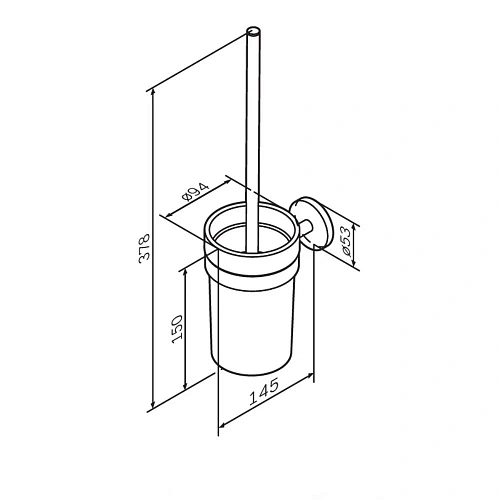 Ершик для унитаза AM.PM X-Joy A85A33300 Ершик для унитаза AM.PM X-Joy A85A33300