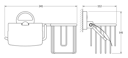 Держатель туалетной бумаги FBS Luxia LUX 053 Держатель туалетной бумаги FBS Luxia LUX 053