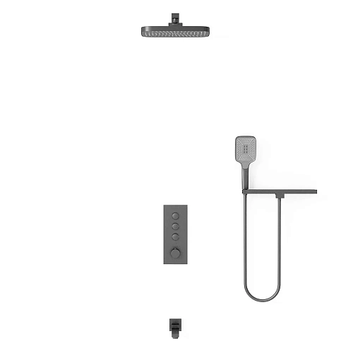 Душевая система Vincea VSFW-431T1RGM встраиваемая, термостатический, 3 режима, вороненая сталь Душевая система Vincea VSFW-431T1RGM встраиваемая, термостатический, 3 режима, вороненая сталь