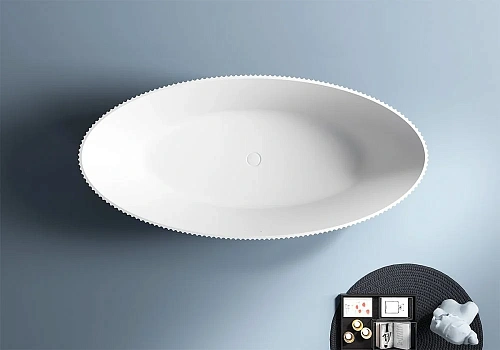 Ванна отдельностоящая ABBER AB9327 180x85 универсальная, белая акриловая Ванна отдельностоящая ABBER AB9327 180x85 универсальная, белая акриловая