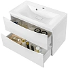 Тумба под раковину Vincea Mia 800 подвесная, 2 выкатных ящика soft close, G.White VMC-2MA800GW Тумба под раковину Vincea Mia 800 подвесная, 2 выкатных ящика soft close, G.White VMC-2MA800GW