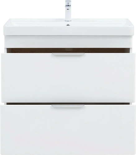 Тумба с раковиной Aquanet Ирис new 90 00342094 напольная белый глянец Тумба с раковиной Aquanet Ирис new 90 00342094 напольная белый глянец