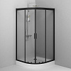 Душевой уголок AM.PM Gem W90G-401-100BT четверть круга 100x100 стекло прозрачное, профиль черный матовый Душевой уголок AM.PM Gem W90G-401-100BT четверть круга 100x100 стекло прозрачное, профиль черный матовый