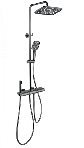 Душевая система Wonzon & Woghand с термостатом, темный графит (WW-B4129-BGG) Душевая система Wonzon & Woghand с термостатом, темный графит (WW-B4129-BGG)