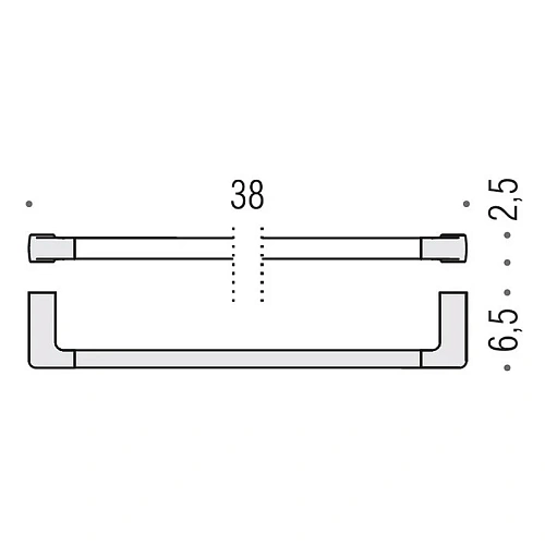 Полотенцедержатель Colombo Lulu B6209.HPS 38 см, PVD золото Полотенцедержатель Colombo Lulu B6209.HPS 38 см, PVD золото