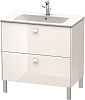 Картинка анонса товара «тумба под раковину duravit brioso br440202222 напольная 82 см белый глянцевый»