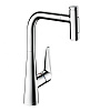 Картинка анонса товара «смеситель для кухни hansgrohe 300, с вытяжным душем, 2jet, sbox 73867000, хром»