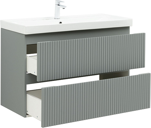 Тумба под раковину Aquanet Джейн Flat 100 мисти грин 00335436 подвесная Тумба под раковину Aquanet Джейн Flat 100 мисти грин 00335436 подвесная