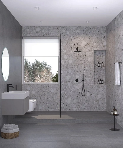 Душевая система Kludi BOZZ 387363976 черный матовый Душевая система Kludi BOZZ 387363976 черный матовый