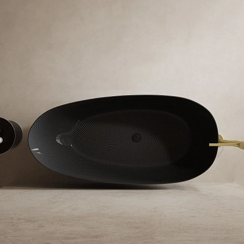 Ванна отдельностоящая ABBER AK9011-1.7 170x80 универсальная, черная карбон Ванна отдельностоящая ABBER AK9011-1.7 170x80 универсальная, черная карбон