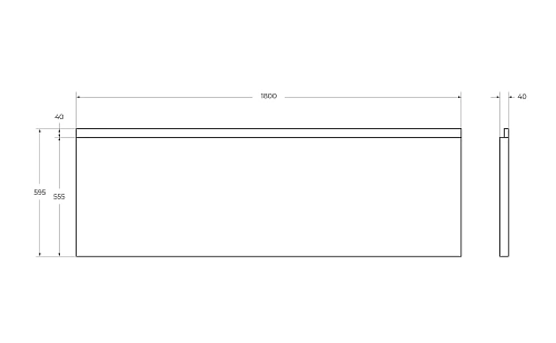 Экран для ванны фронтальный CEZARES PLANE-180-SCR-W37 1800x595 белый Экран для ванны фронтальный CEZARES PLANE-180-SCR-W37 1800x595 белый
