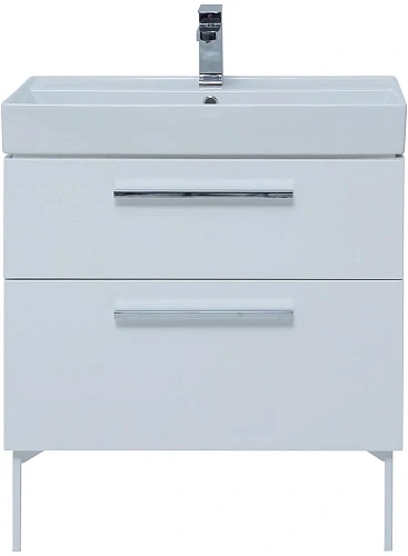 Тумба под раковину Aquanet Nova 75 белый (2 ящика) 00242262 Тумба под раковину Aquanet Nova 75 белый (2 ящика) 00242262