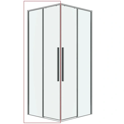Душевая дверь GROSSMAN Galaxy 1/2.K33.01.90.10.00 (90x195) хром, стекло прозрачное Душевая дверь GROSSMAN Galaxy 1/2.K33.01.90.10.00 (90x195) хром, стекло прозрачное