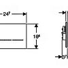 Клавиша смыва Geberit 116.090.SM.1 Sigma80,бесконтактная, зеркальное стекло Клавиша смыва Geberit 116.090.SM.1 Sigma80,бесконтактная, зеркальное стекло