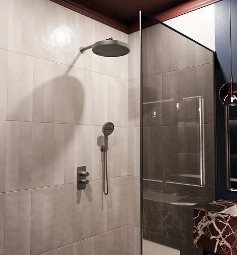 Душевая система Vincea Domus VSFW-5DM0GM встраиваемый, вороненая сталь Душевая система Vincea Domus VSFW-5DM0GM встраиваемый, вороненая сталь