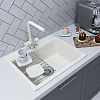 Кухонная мойка Aquaton Делия 60 1A715232LD240 из литого мрамора, прямоугольная, жемчуг Кухонная мойка Aquaton Делия 60 1A715232LD240 из литого мрамора, прямоугольная, жемчуг