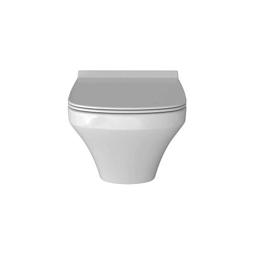 Унитаз подвесной GROSSMAN GR-4440S 540x370x365 белый безободковый с тонкой крышкой Унитаз подвесной GROSSMAN GR-4440S 540x370x365 белый безободковый с тонкой крышкой