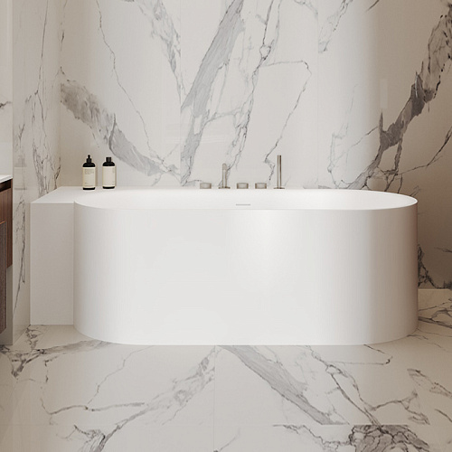 Ванна из искусственного камня Salini PERLA CL 1800x900 1049202MN S-Stone белый / RAL Ванна из искусственного камня Salini PERLA CL 1800x900 1049202MN S-Stone белый / RAL