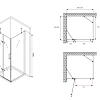 Душевой уголок ABBER Zart AG08100-S81 100x80 см универсальный, профиль хром, стекло прозрачное Душевой уголок ABBER Zart AG08100-S81 100x80 см универсальный, профиль хром, стекло прозрачное