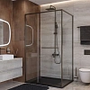 Душевой уголок CEZARES LUX-AH-FS-11-110/80-C-GM 110x80 см, профиль оружейная сталь, стекло прозрачное Душевой уголок CEZARES LUX-AH-FS-11-110/80-C-GM 110x80 см, профиль оружейная сталь, стекло прозрачное