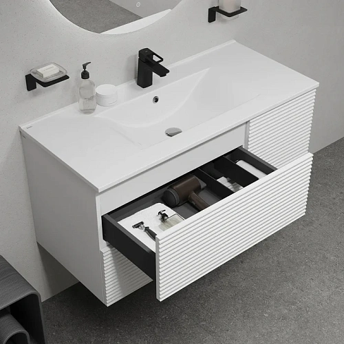 Тумба с раковиной IDDIS Bild (BIL10W0i95K) подвесная, 100 см, белый Тумба с раковиной IDDIS Bild (BIL10W0i95K) подвесная, 100 см, белый