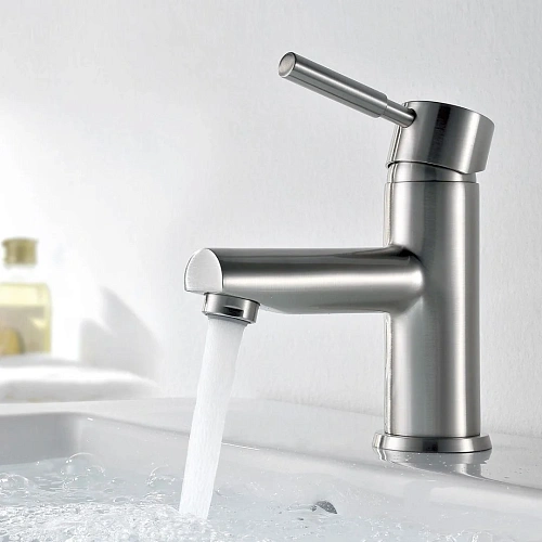 Смеситель для раковины WasserKRAFT Wern 4203 никель Смеситель для раковины WasserKRAFT Wern 4203 никель