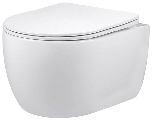 Унитаз подвесной Vincea Evo VT1-34S белый, ультратонкое сиденье soft-close Унитаз подвесной Vincea Evo VT1-34S белый, ультратонкое сиденье soft-close