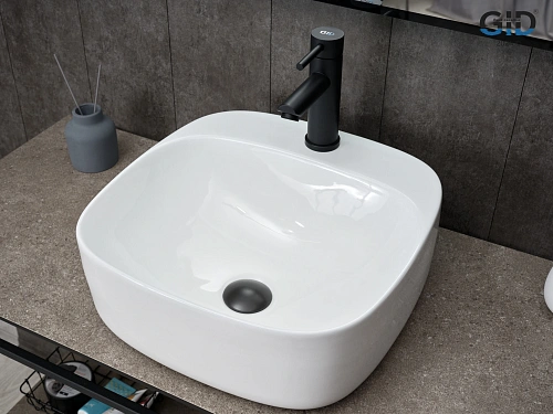 Раковина Gid N9284 51219 накладная белая 42x42x15.5 Раковина Gid N9284 51219 накладная белая 42x42x15.5