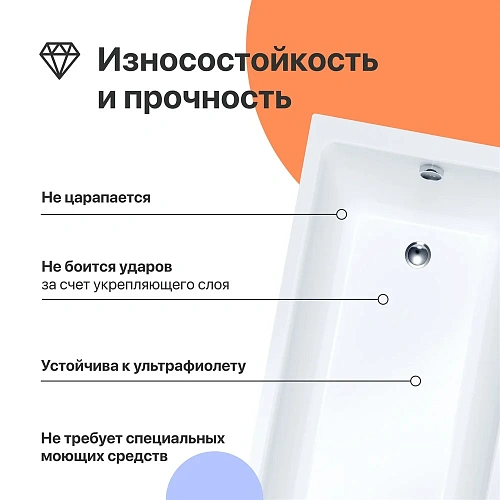 Акриловая ванна DIWO Суздаль 180x80 прямоугольная, пристенная, российская, с каркасом 568542 Акриловая ванна DIWO Суздаль 180x80 прямоугольная, пристенная, российская, с каркасом 568542