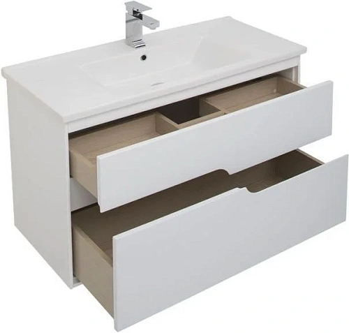 Комплект мебели Aquanet Модена 100 белый 00199303 Комплект мебели Aquanet Модена 100 белый 00199303