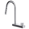 Картинка анонса товара «смеситель для кухни abber wasser kreis af8114 с выдвижной лейкой, хром»