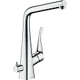 Смеситель для кухни Hansgrohe Metris M71 320, с запорным вентилем, 1jet 14888000, хром Смеситель для кухни Hansgrohe Metris M71 320, с запорным вентилем, 1jet 14888000, хром