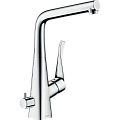 Смеситель для кухни Hansgrohe Metris M71 320, с запорным вентилем, 1jet 14888000, хром Смеситель для кухни Hansgrohe Metris M71 320, с запорным вентилем, 1jet 14888000, хром