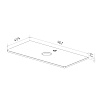 Столешница Lemark OLIVIA 100 см из стекла, белый LM08OL100S Столешница Lemark OLIVIA 100 см из стекла, белый LM08OL100S
