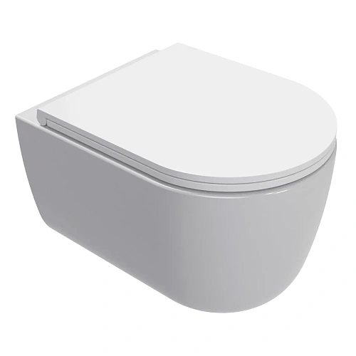 Унитаз подвесной AQUAme AQM2013PRO сиденье SoftClose, технология смыва Invisible, 490х360х380 Унитаз подвесной AQUAme AQM2013PRO сиденье SoftClose, технология смыва Invisible, 490х360х380